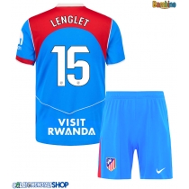 Maglie da calcio Atletico Madrid Clement Lenglet #15 Terza Maglia Bambino 2025-26 Manica Corta (+ Pantaloni corti)